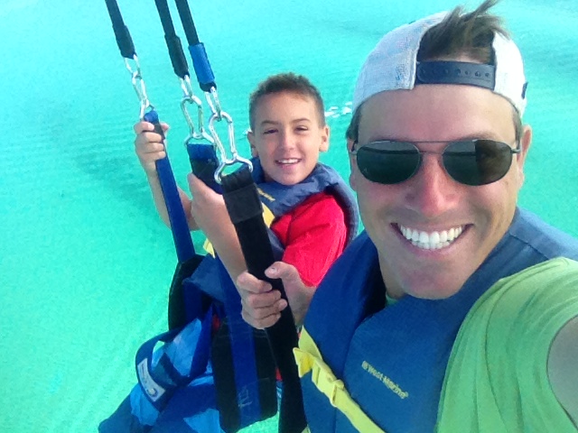 Traverse Bay Parasailing Selfie